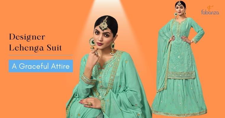 Mint Green Georgette Party Wear Exclusive Designer Lehenga Suit